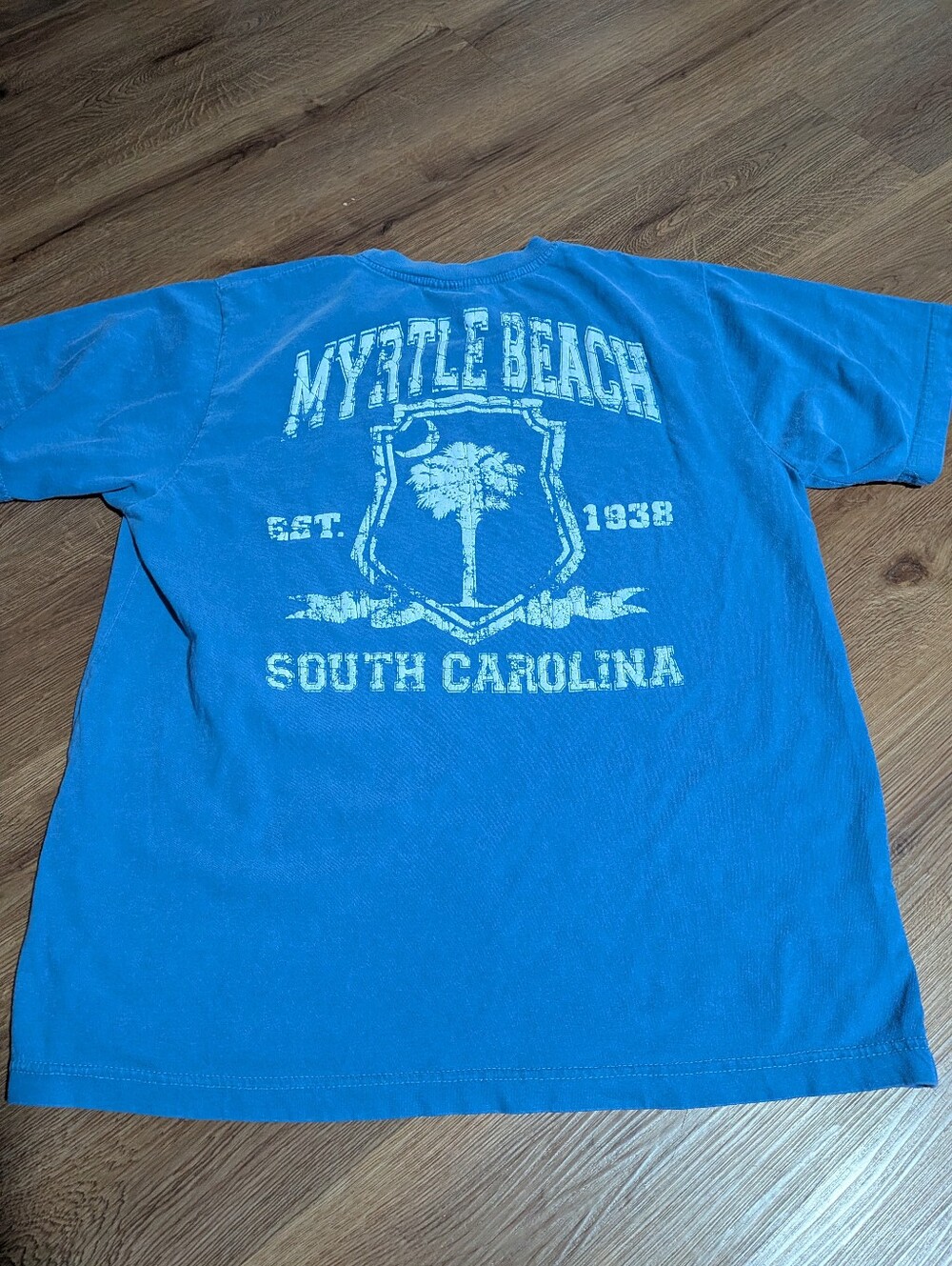 Myrtle Beach SC Blue Graphic Cotton T-Shirt XL